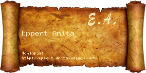 Eppert Anita névjegykártya