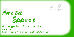 anita eppert business card